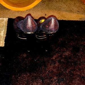 Brown & gold platforms